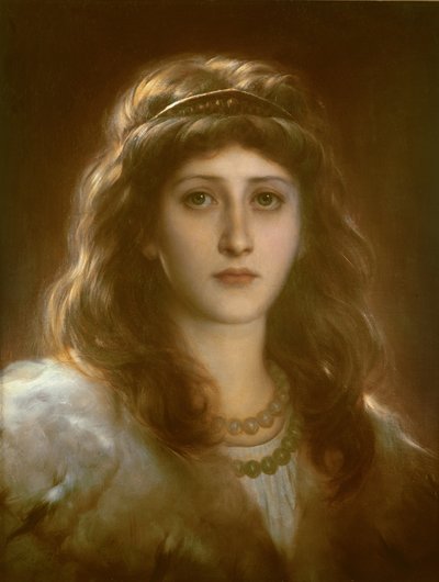 Retrato de uma senhora de Frank Dicksee